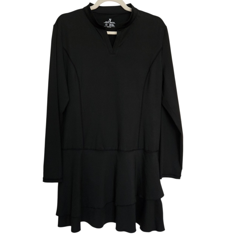Jack Smith Black Long Sleeve Athletic Tennis Dress‎ SZ XL